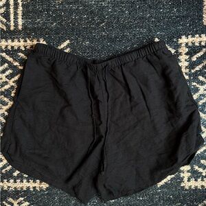 Black H&M Women's Linen Shorts